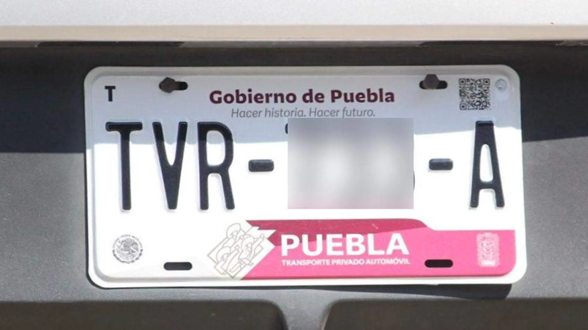 nueva placa de Puebla 